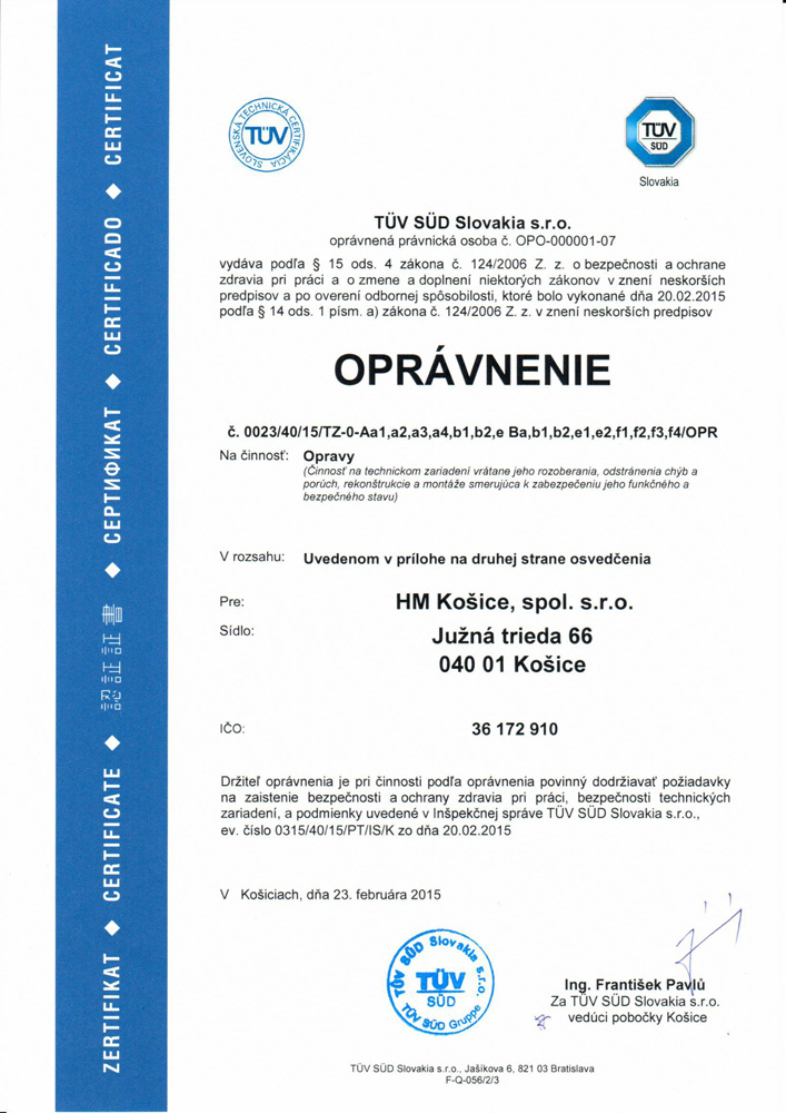Oprávnenia