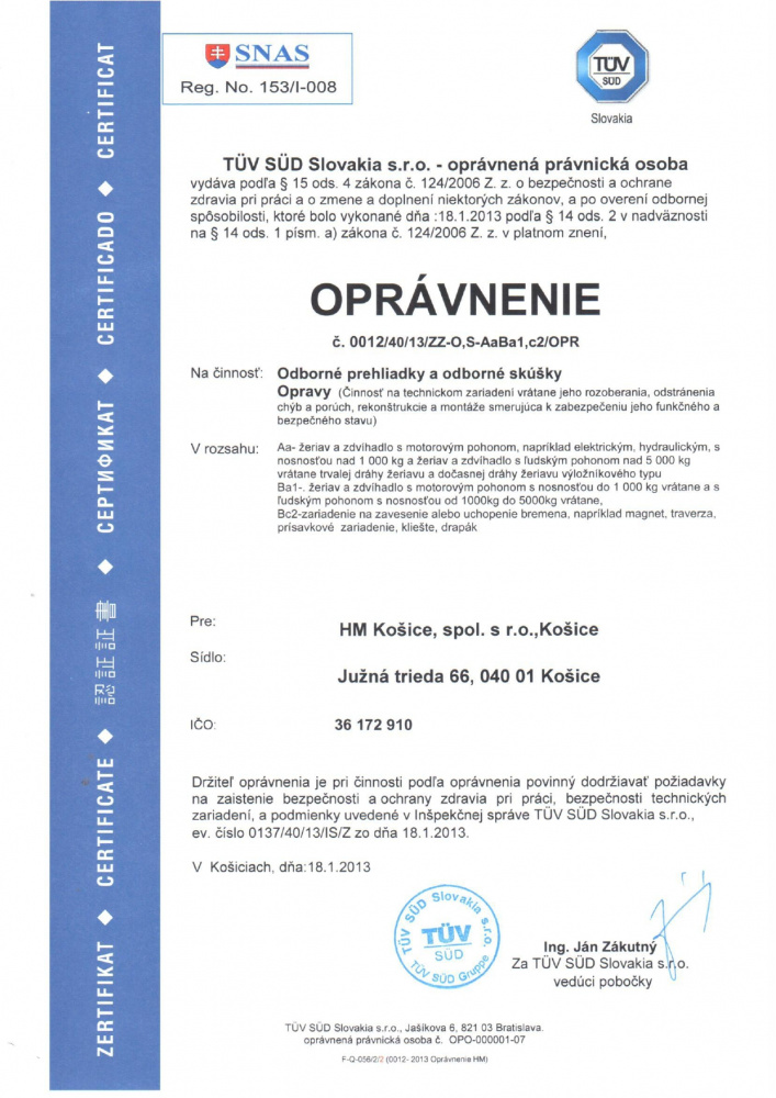 Oprávnenia