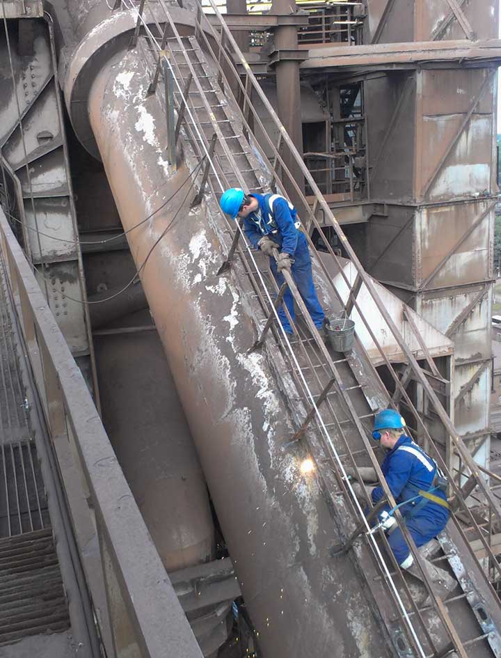General and medium repair of dense aggregates
